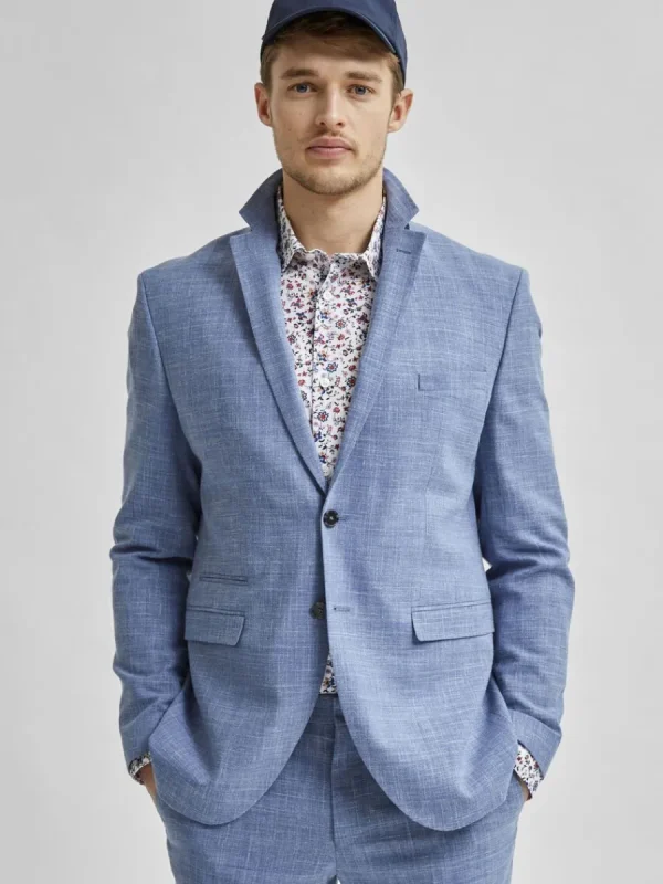 SELECTED LÄTT ENKELKNÄPPT KAVAJ Blue Hot