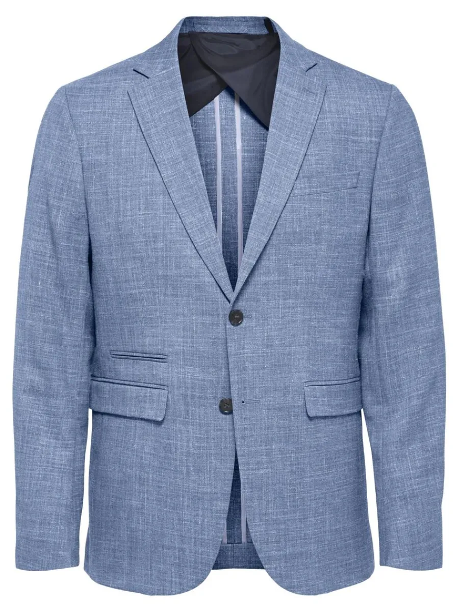 ltt_enkelknppt_kavaj_4-1.webp SELECTED LÄTT ENKELKNÄPPT KAVAJ Blue Hot