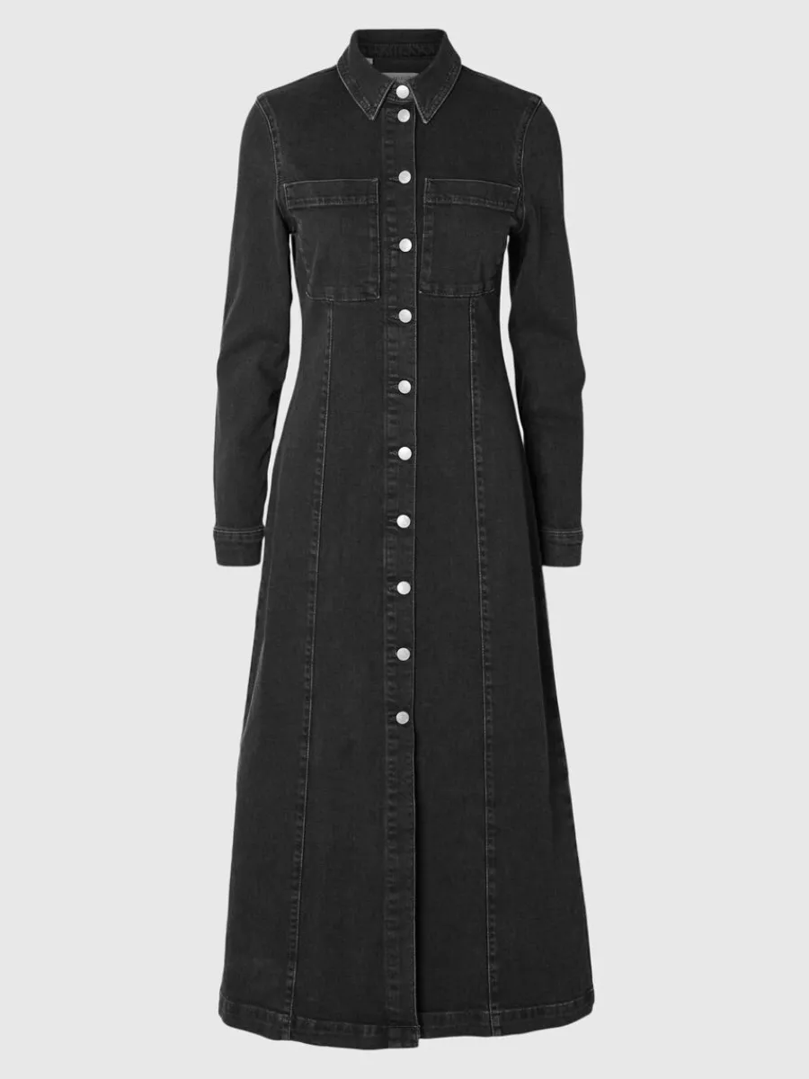 maxilng_jeansklnning_5.webp SELECTED MAXILÅNG JEANSKLÄNNING Black Sale