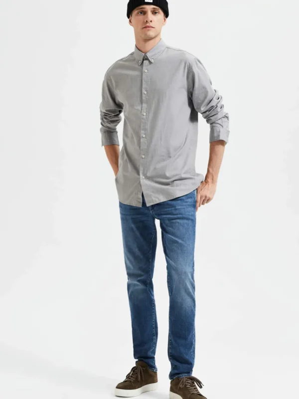 SELECTED MELLANTVÄTT SLIM FIT-JEANS Blue Best