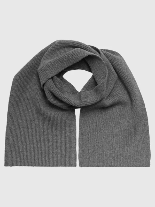 SELECTED 100% MERINOULL HALSDUK Grey Store