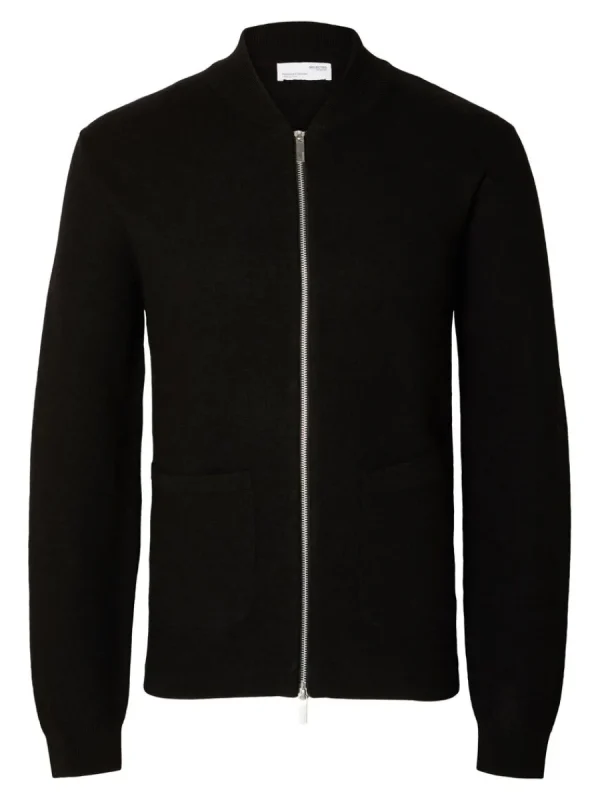 SELECTED MERINOULL KOFTA Black Best Sale