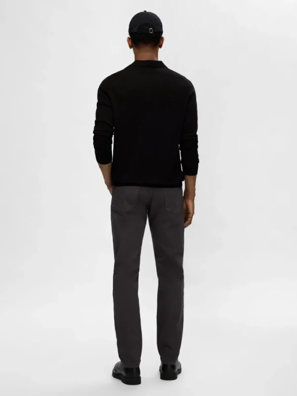 SELECTED 100% MERINOULL PIKÉTRÖJA Black Outlet