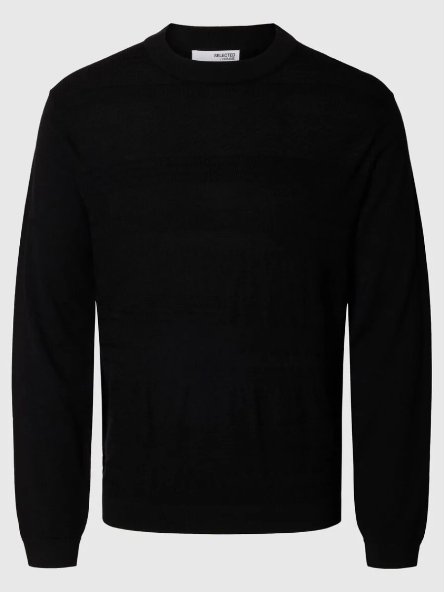merinoull_rundringad_trj_0-6.webp SELECTED 100% MERINOULL RUNDRINGAD TRÖJA Black Cheap