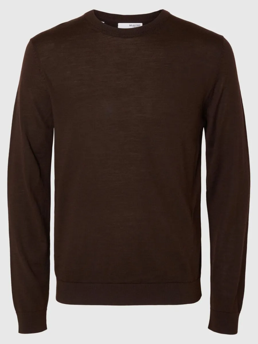 merinoull_rundringad_trj_4-2.webp SELECTED 100% MERINOULL RUNDRINGAD TRÖJA Brown Best