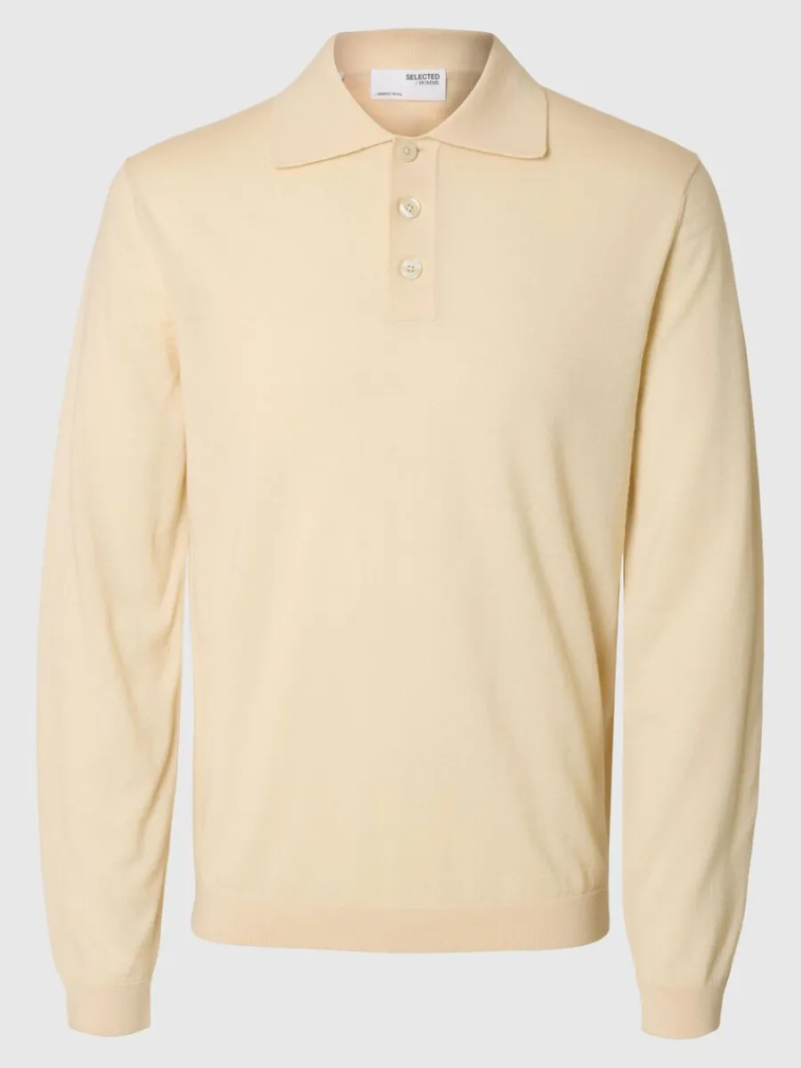 merinoull_stickad_piktrj_0.webp SELECTED 100% MERINOULL STICKAD PIKÉTRÖJA Beige New