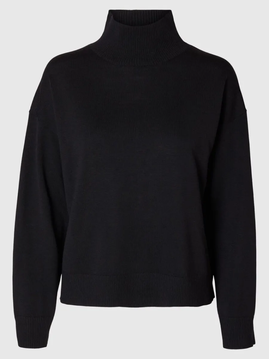 merinoull_trja_med_hg_ha_5.webp SELECTED 100% MERINOULL TRÖJA MED HÖG HALS Black Fashion