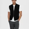 SELECTED MERINOULL VÄST Black Flash Sale
