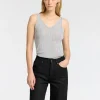 SELECTED METALLIC ÄRMLÖS TOPP Grey Discount