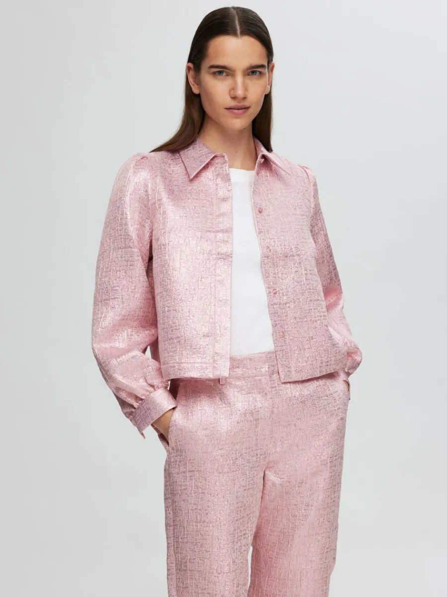 metallisk_jacquard_skjort_2.webp SELECTED METALLISK JACQUARD SKJORTA Pink Cheap