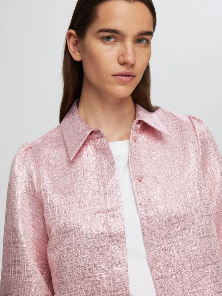 metallisk_jacquard_skjort_3.webp SELECTED METALLISK JACQUARD SKJORTA Pink Cheap