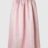 SELECTED METALLISK JAQUARD MAXIKJOL Pink Store