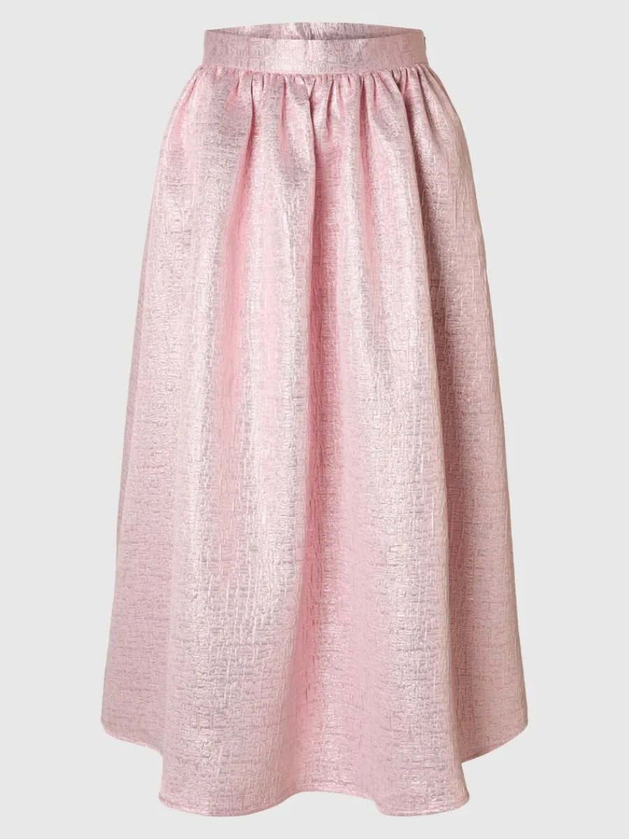 metallisk_jaquard_maxikjo_0.webp SELECTED METALLISK JAQUARD MAXIKJOL Pink Store