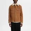 SELECTED 100% MOCKA ÖVERSKJORTA Brown Discount