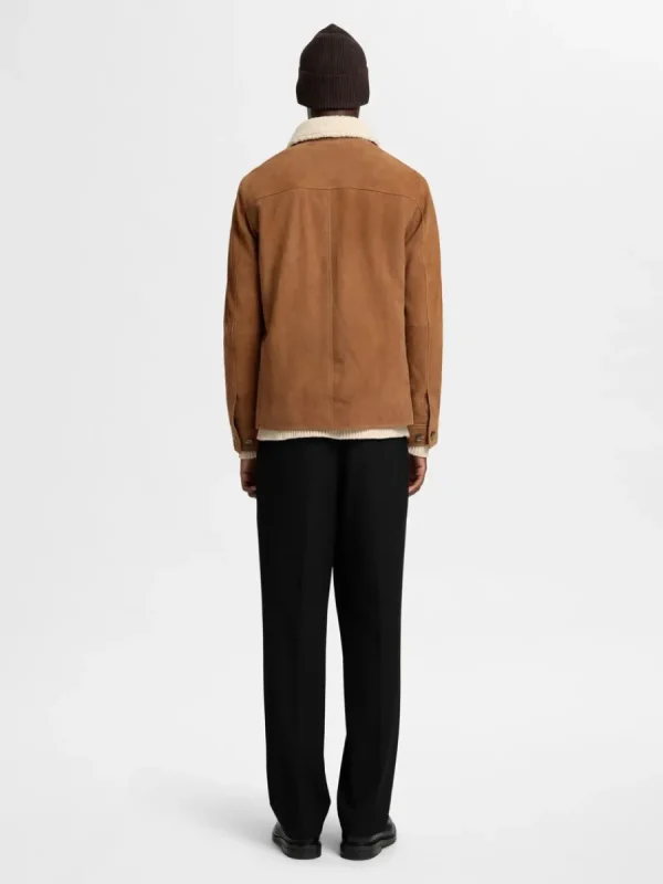 SELECTED 100% MOCKA ÖVERSKJORTA Brown Discount