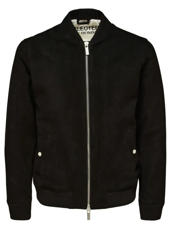 SELECTED MOCKASYDD BOMBERJACKA Black Best