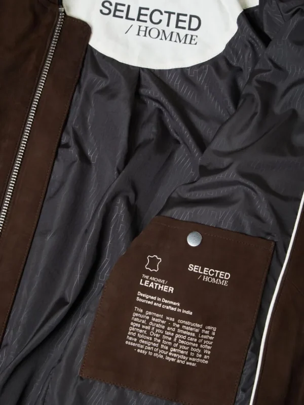 SELECTED MOCKASYDD BOMBERJACKA Brown Store