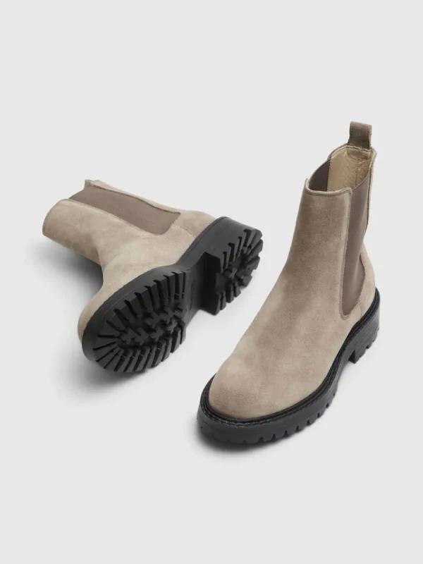 SELECTED MOCKASYDD CHELSEA-STÖVLAR Brown Cheap