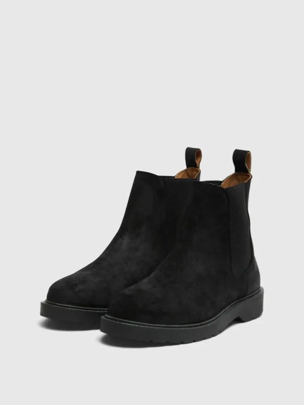 SELECTED MOCKASYDD CHELSEA-STÖVLAR Black Best Sale