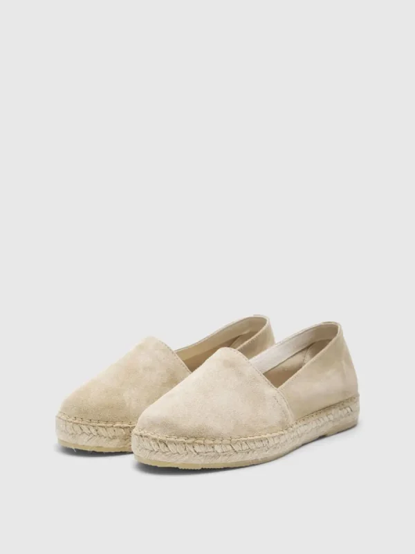 SELECTED MOCKASYDD ESPADRILLES Beige Fashion