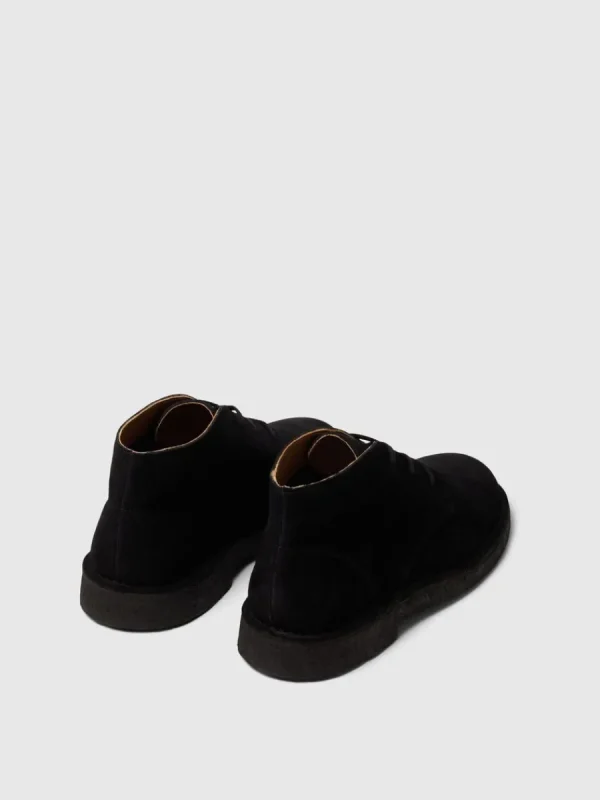 SELECTED MOCKASYDD ÖKENKÄNGOR Black Fashion