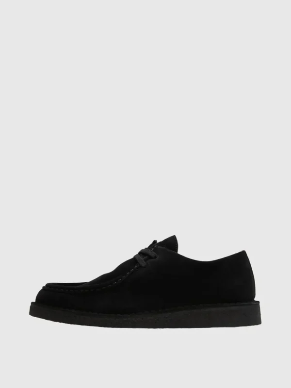 SELECTED MOCKASYDD SKOR MED SÖM RUNT TÅN Black Clearance
