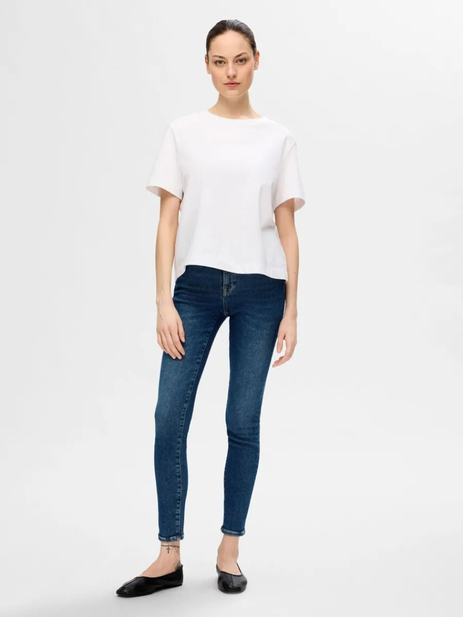 mrk_tvtt_skinny_fitjeans_1.webp SELECTED MÖRK TVÄTT SKINNY FIT-JEANS Blue Online