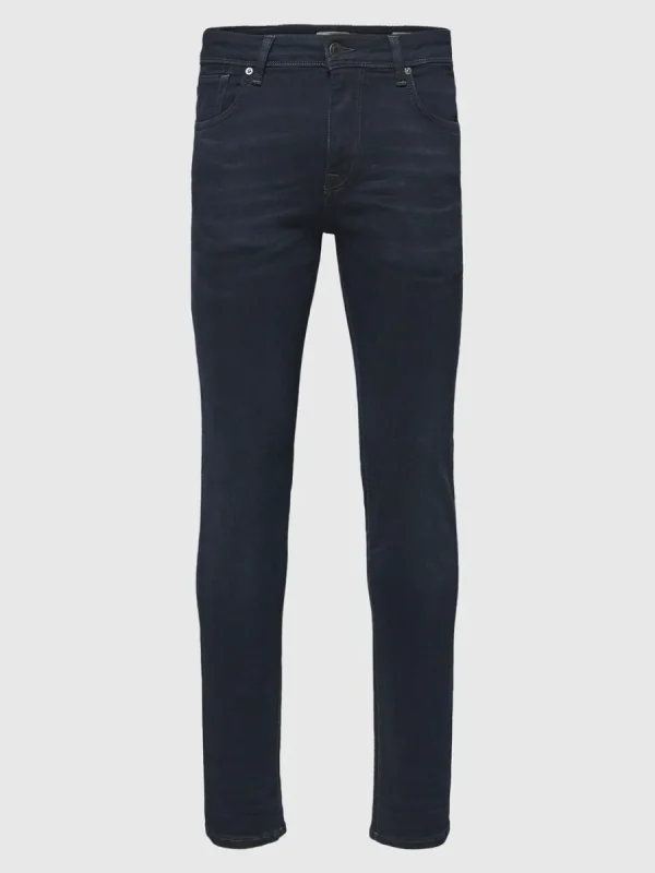 SELECTED MÖRK TVÄTT SLIM FIT-JEANS Blue Best