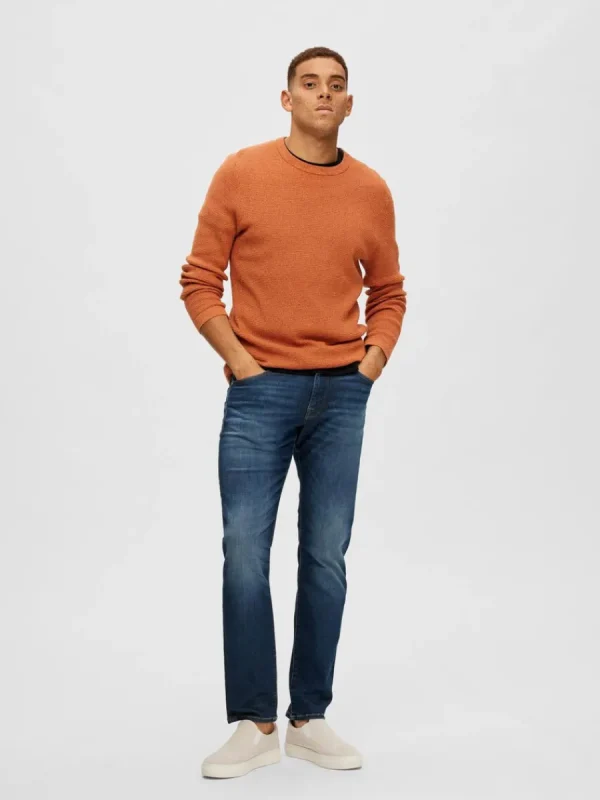 SELECTED MÖRK TVÄTT STRAIGHT FIT-JEANS Blue Outlet