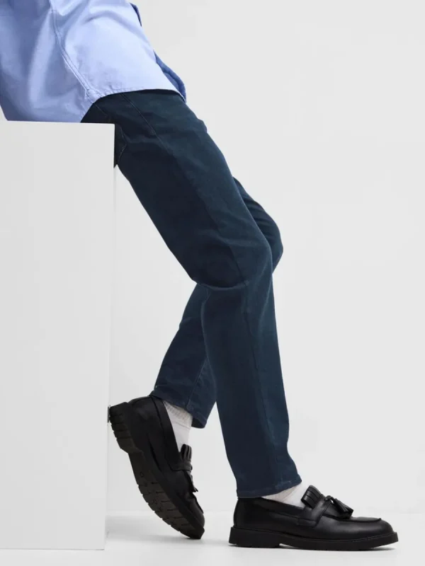 SELECTED MÖRK TVÄTT STRAIGHT FIT-JEANS Blue Outlet