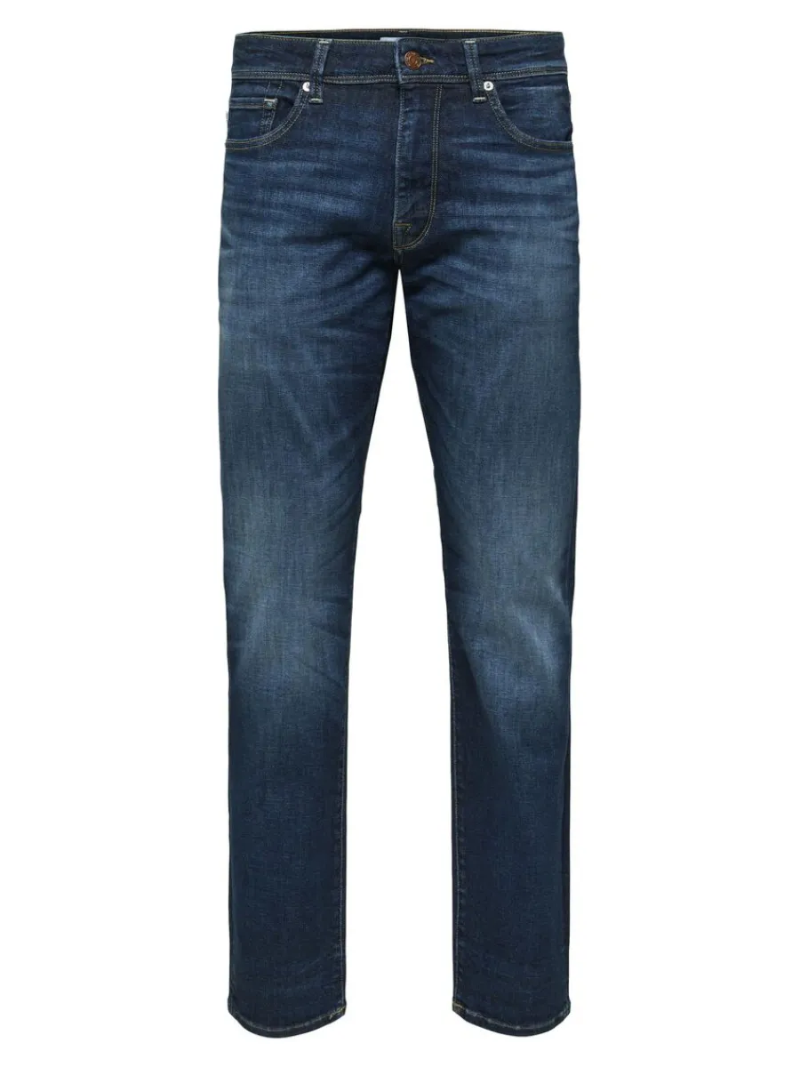 mrk_tvtt_straight_fitjean_4-2.webp SELECTED MÖRK TVÄTT STRAIGHT FIT-JEANS Blue Outlet