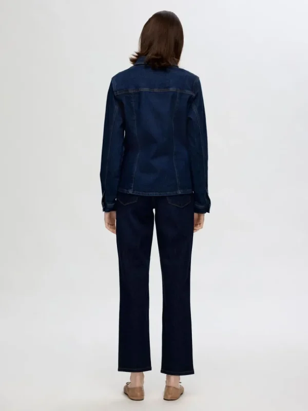 SELECTED MÖRK TVÄTT STRAIGHT FIT-JEANS Blue Shop