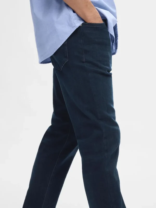 SELECTED MÖRK TVÄTT STRAIGHT FIT-JEANS Blue Outlet