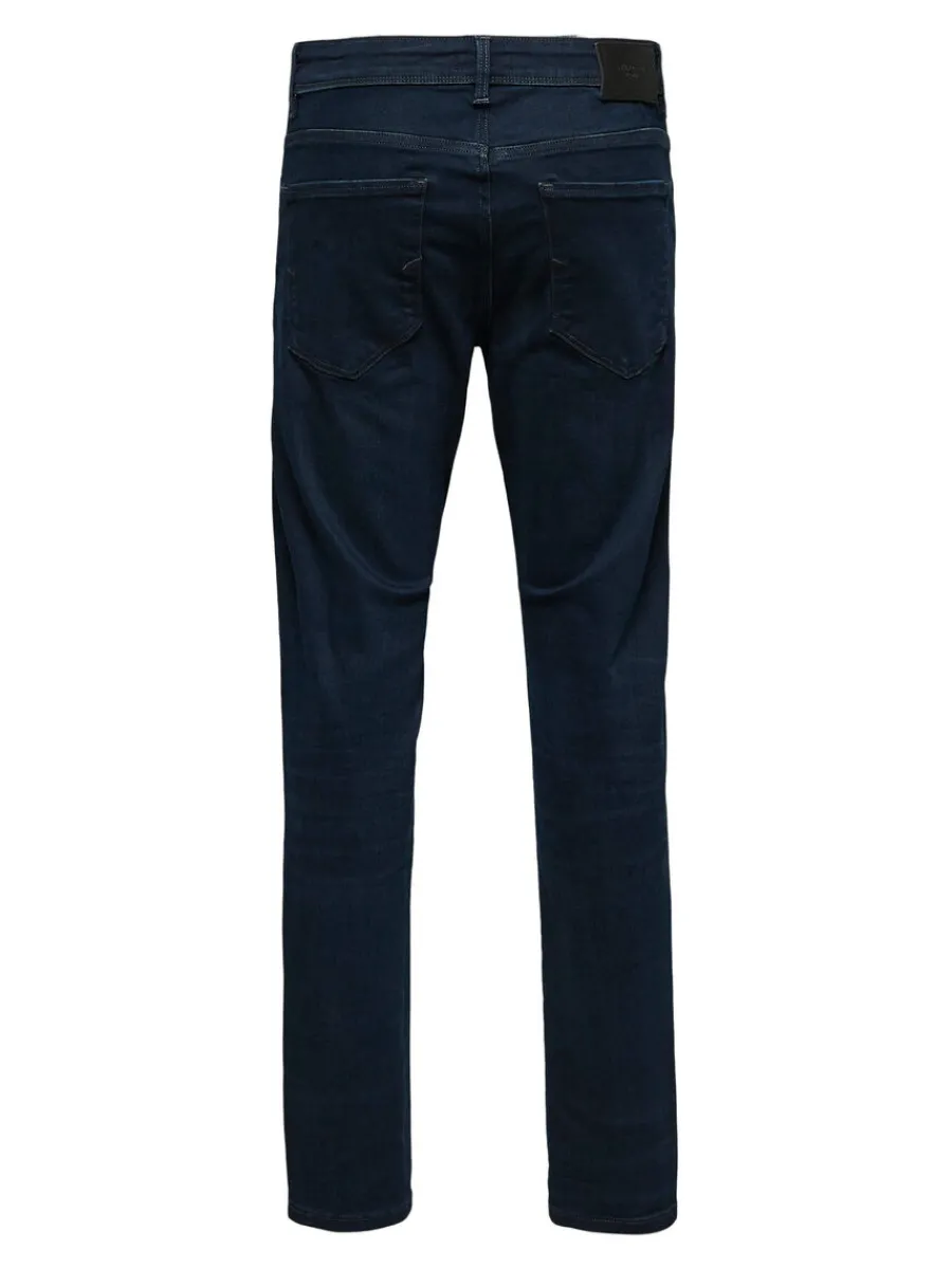 mrk_tvtt_straight_fitjean_6.webp SELECTED MÖRK TVÄTT STRAIGHT FIT-JEANS Blue Outlet