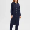SELECTED MÖRKBLÅ DENIM MIDIKLÄNNING Blue Best