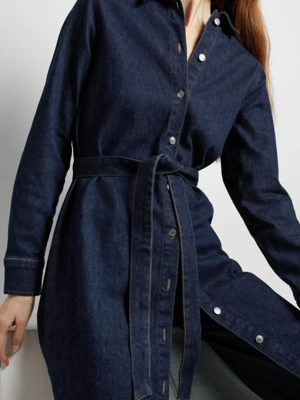 SELECTED MÖRKBLÅ DENIM MIDIKLÄNNING Blue Best