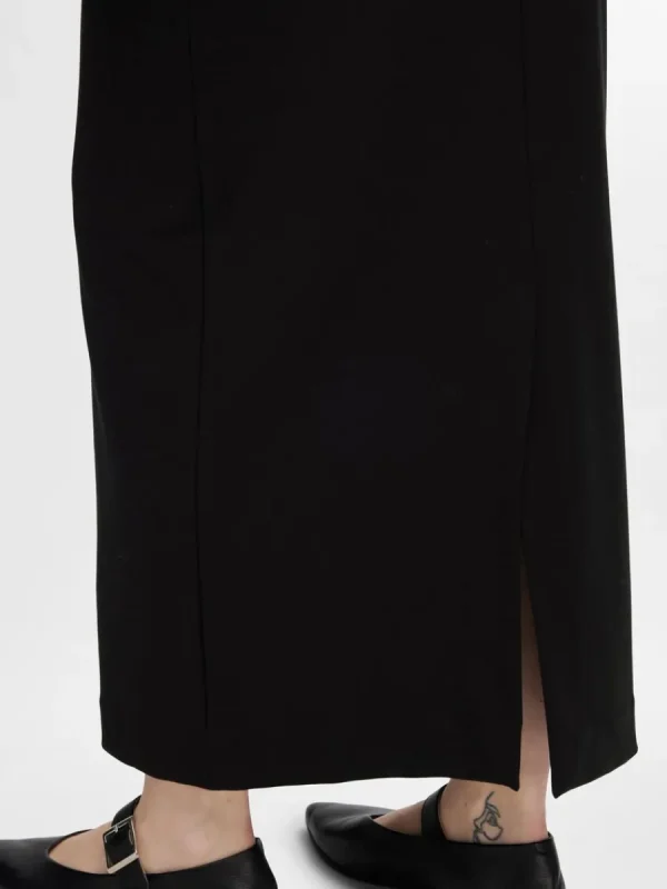 SELECTED NORMAL MIDJA MAXIKJOL Black Fashion