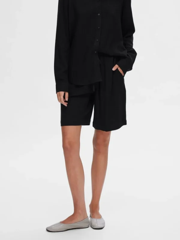 SELECTED NORMAL MIDJA SHORTS Black Store