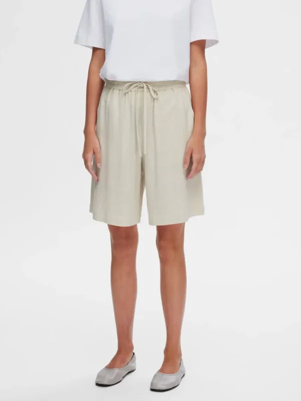 SELECTED NORMAL MIDJA SHORTS Beige New