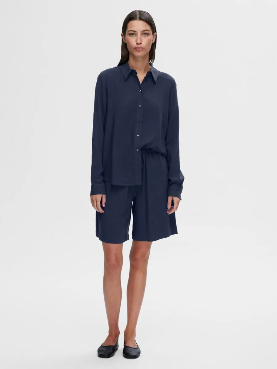 normal_midja_shorts_2-1.webp SELECTED NORMAL MIDJA SHORTS Blue Discount