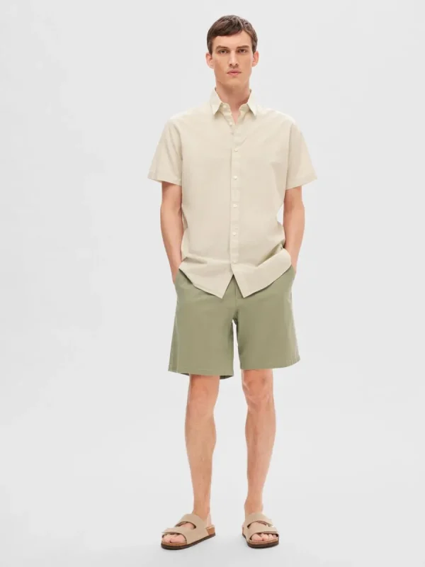 SELECTED NORMAL PASSFORM FLEX SHORTS Green Clearance