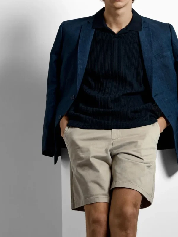 SELECTED NORMAL PASSFORM FLEX SHORTS Beige Best Sale