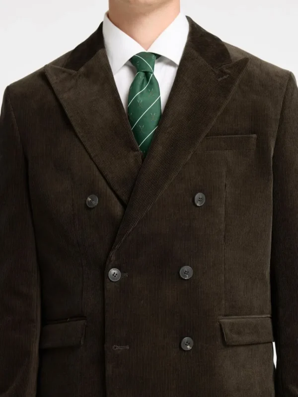 SELECTED NORMAL PASSFORM MANCHESTER DUBBELKNÄPPT KAVAJ Brown Cheap