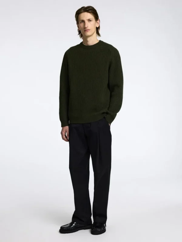 SELECTED NORMAL PASSFORM RUNDRINGAD TRÖJA Green Fashion