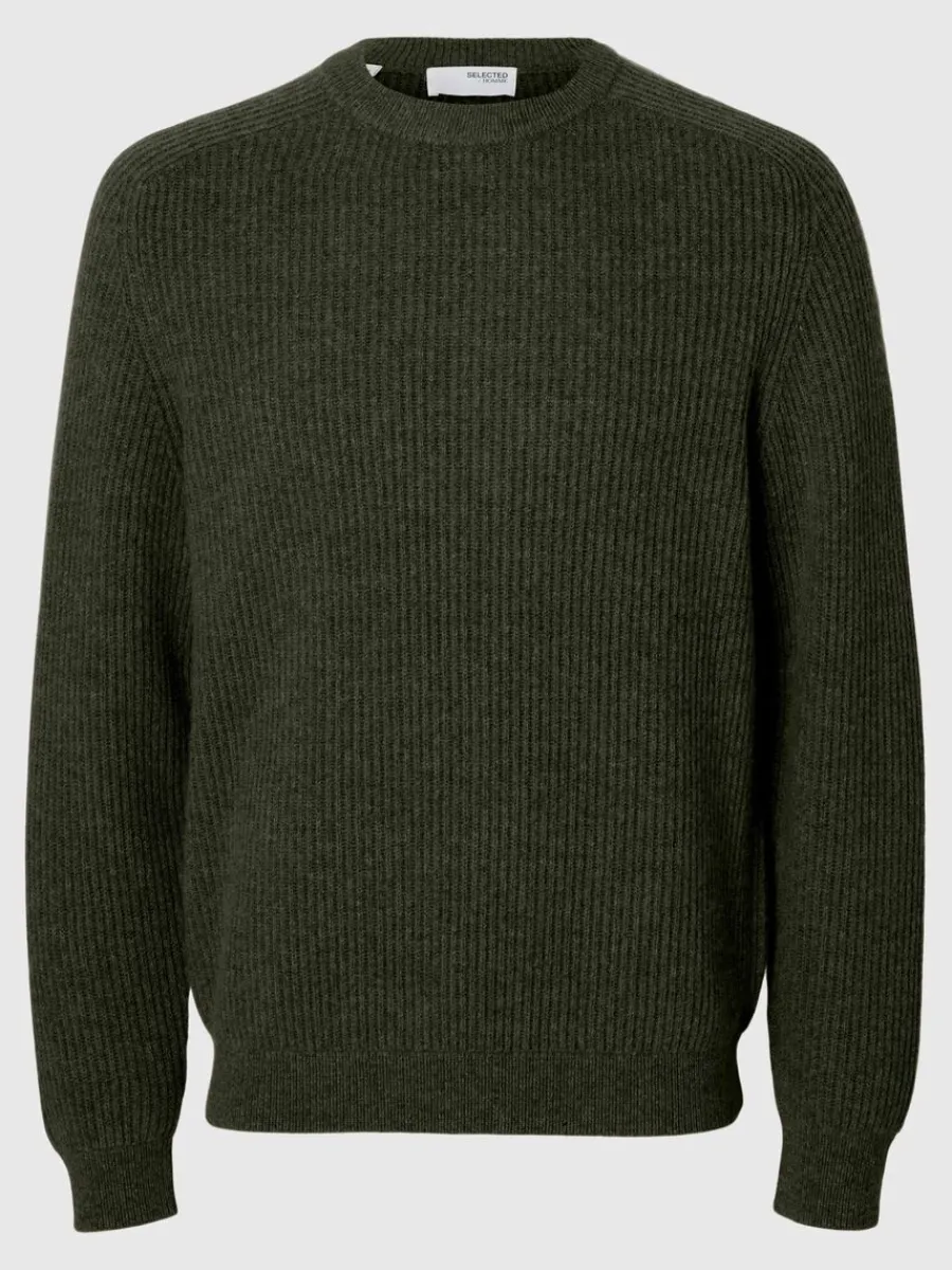 normal_passform_rundringa_4-1.webp SELECTED NORMAL PASSFORM RUNDRINGAD TRÖJA Green Fashion
