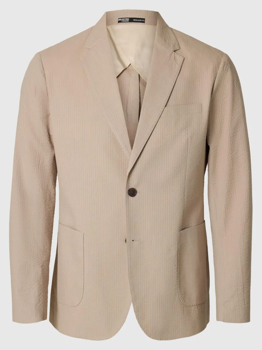 normal_passform_seersucke_4.webp SELECTED NORMAL PASSFORM SEERSUCKER KAVAJ Beige Fashion