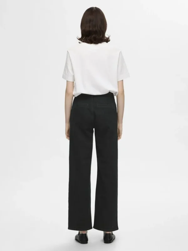 SELECTED NORMALHÖG MIDJA VIDA JEANS Black Best Sale