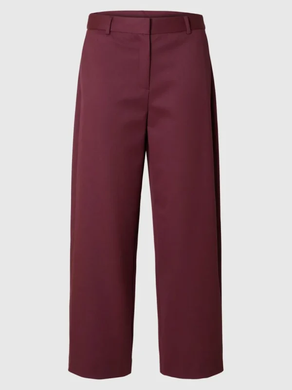 SELECTED NORMALHÖGA BARREL FIT-BYXOR Purple Outlet