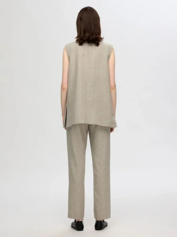 SELECTED NORMALHÖGA RAKA BYXOR Beige New