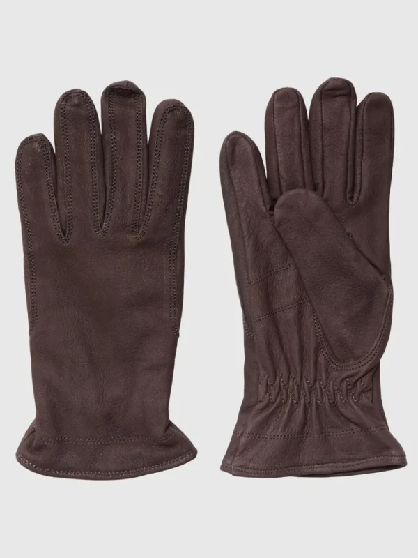 SELECTED NUBUCKLÄDER HANDSKAR Brown Online